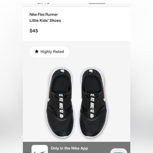 Nike Kids Slip On Flex Runner Size 11C